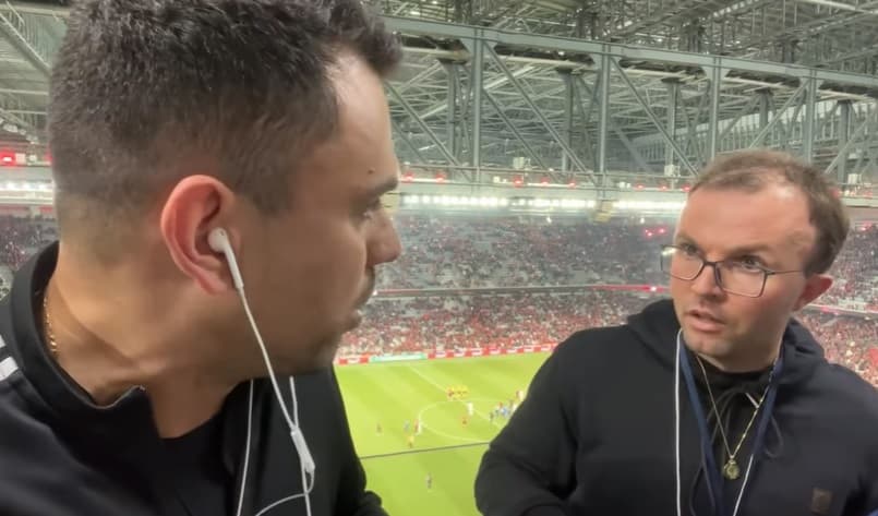 Youtuber foi atacado por jornalista na Arena da Baixada