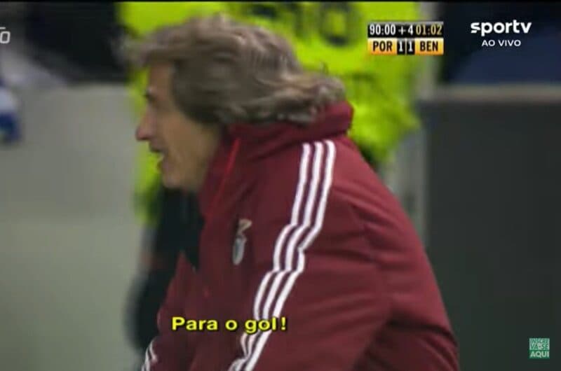 Ídolo do Flamengo, Jorge Jesus de joelhos em derrota para Vítor Pereira