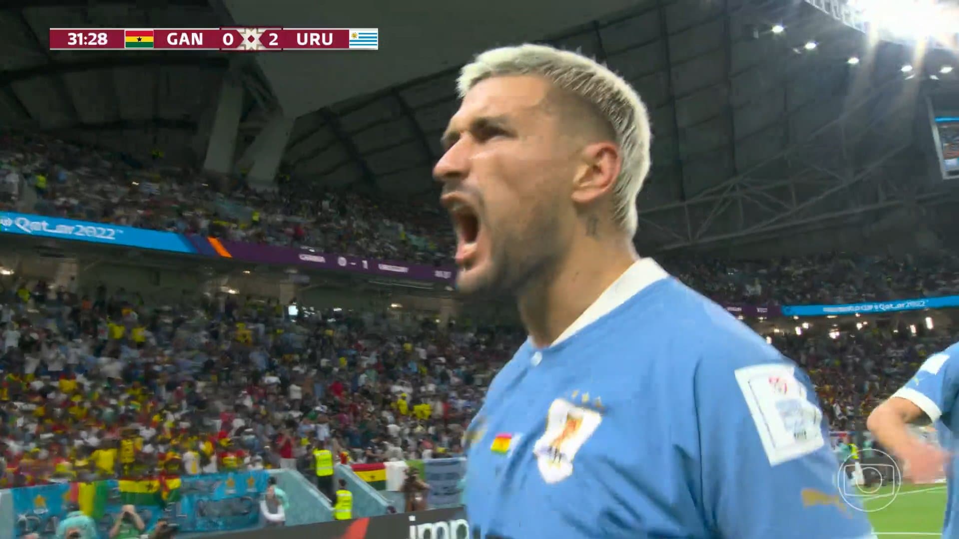 arrascaeta marca golaços na copa do mundo uruguai gana