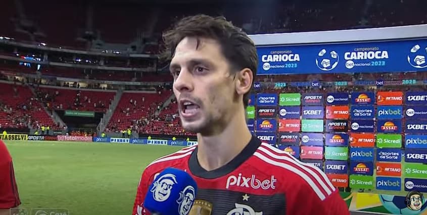 rodrigo caio dá entrevista sobre flamengo botafogo