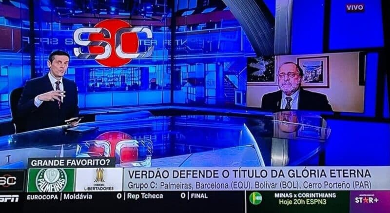 ESPN confunde campeão da Libertadores e esquece Flamengo