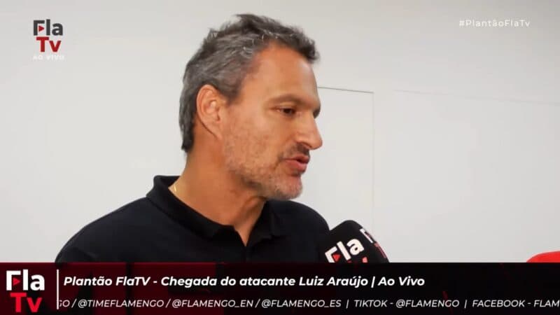Spindel comenta chegada de Luiz Araújo ao Flamengo