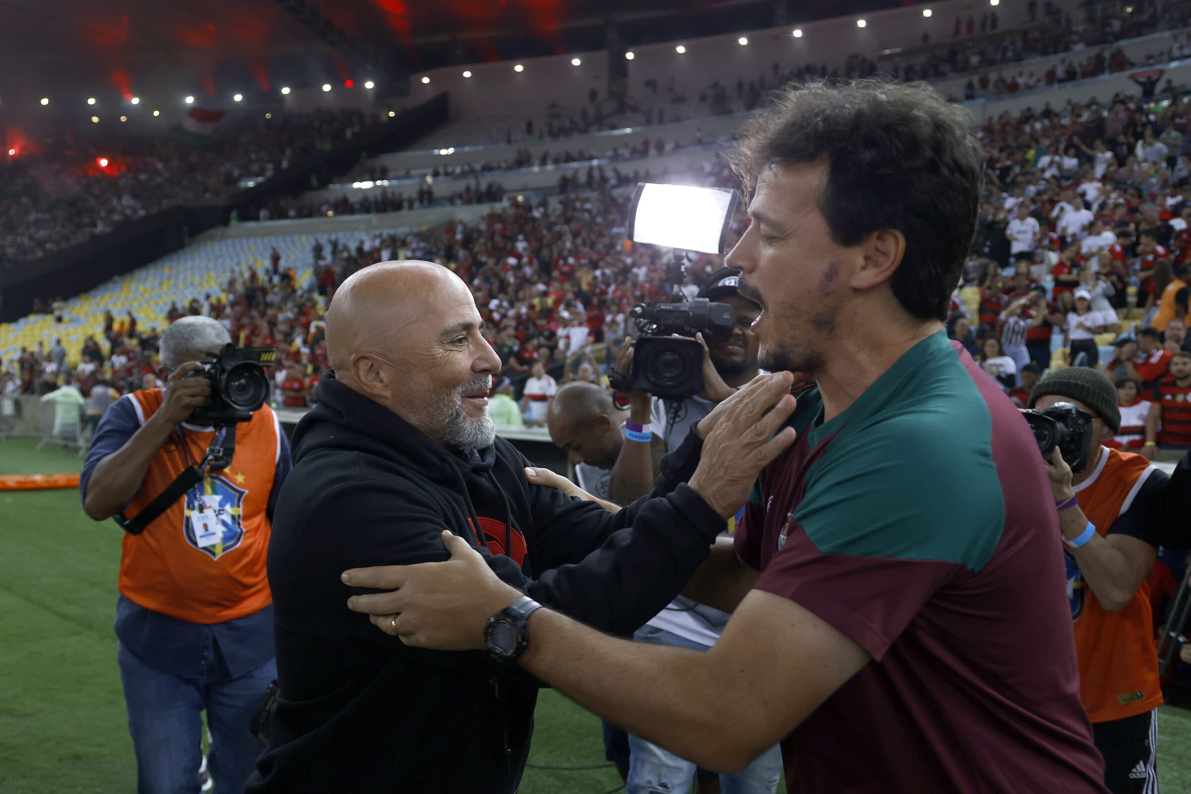 Sampaoli e Diniz Flamengo e Fluminense