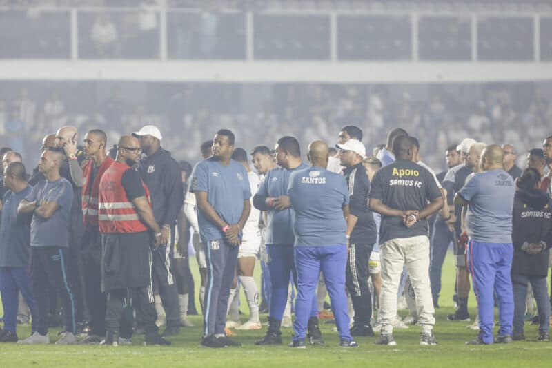 Confusão na Vila Belmiro traz sequelas para jogo do Flamengo