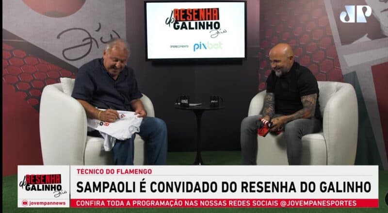 Zico e Jorge Sampaoli