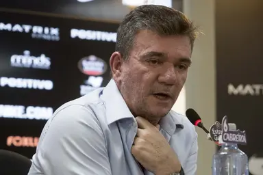 Andrés Sánchez enquanto presidente do Corinthians; ex-mandatário criticou Augusto Melo pela chegada de ex-Flamengo