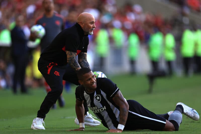 Jorge Sampaoli em Flamengo x Botafogo