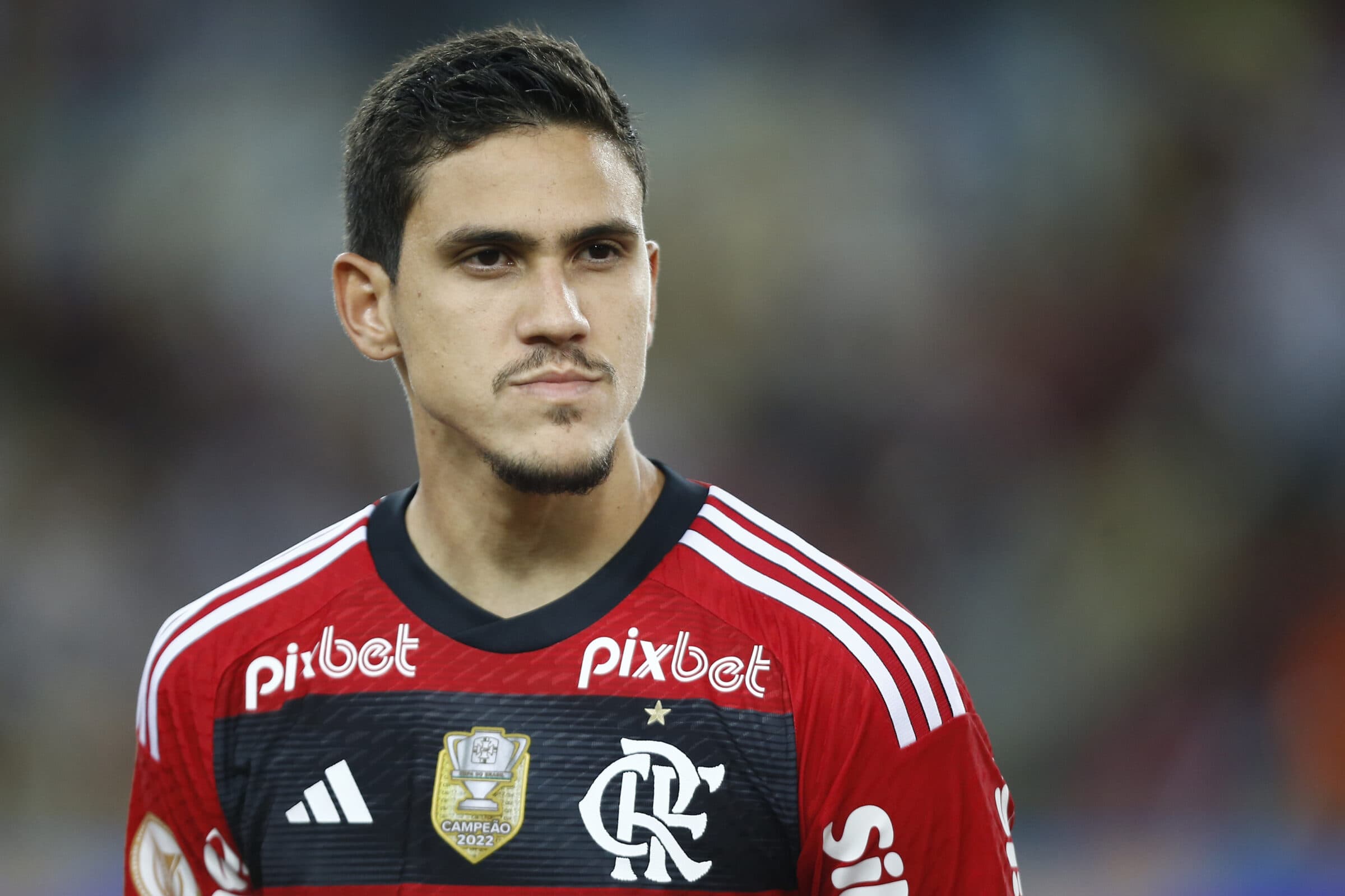 Pedro, do Flamengo, foi agredido por auxiliar de Jorge Sampaoli no jogo contra o Atlético-MG