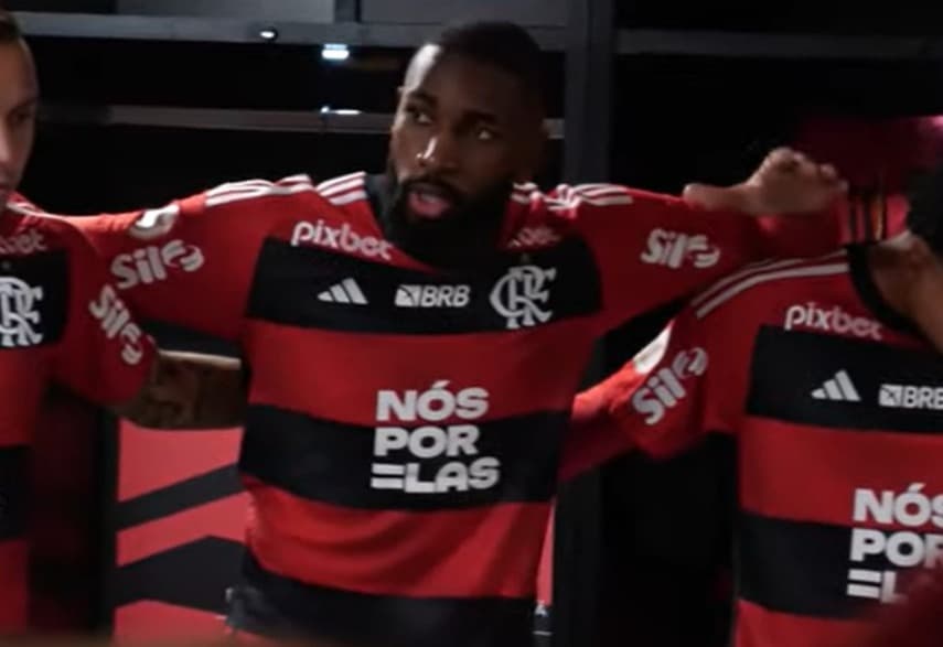 Gerson pede a palvra antes de Flamengo x Palmeiras
