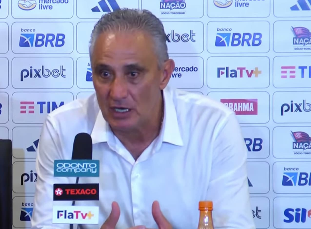 Tite na coletiva de imprensa após a vitória em cima do Fortaleza pelo Brasileirão 2023