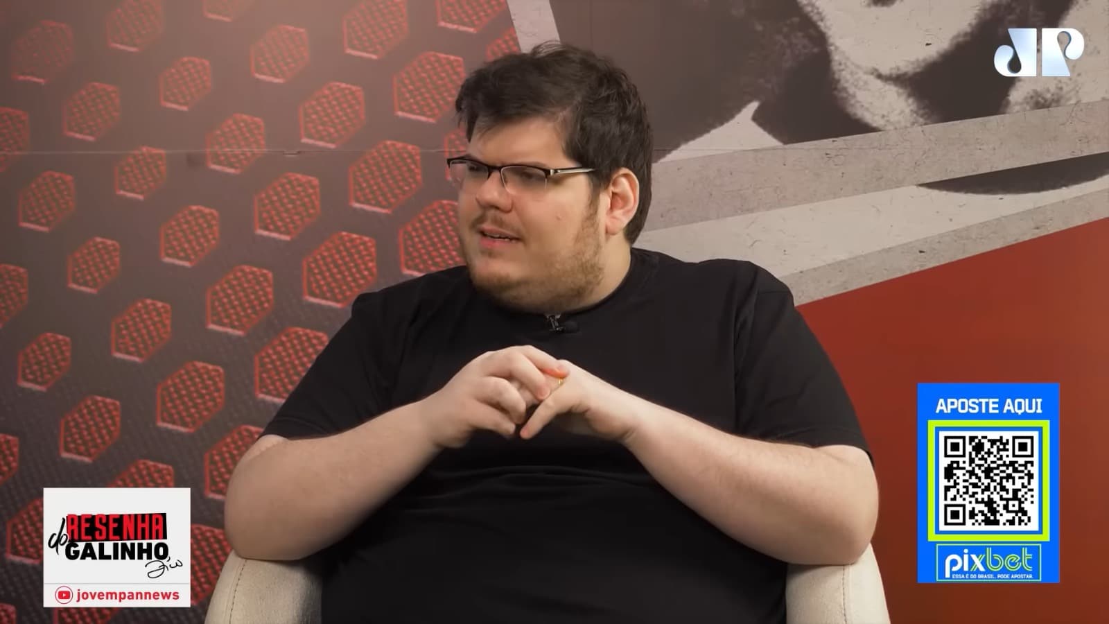 Cazé participa de 'Resenha do Galinho', programa do Zico na Jovem Pan