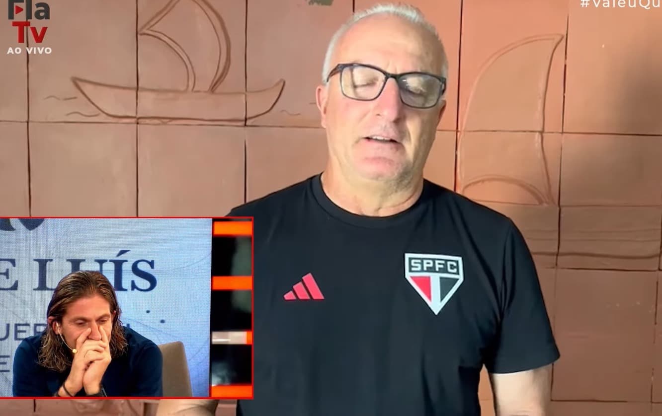 Filipe Luís se emociona ao falar sobre Dorival Jr
