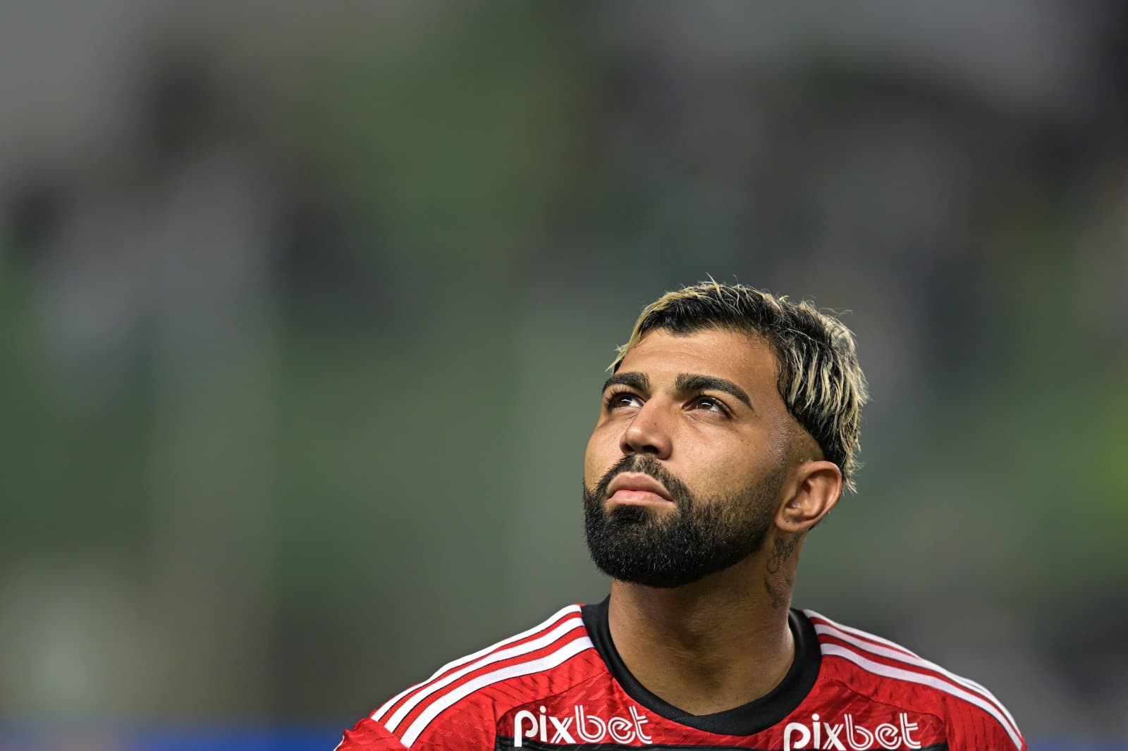 Gabriel Barbosa do Flamengo durante uma partida entre Atlético Mineiro e Flamengo como parte do Brasileirão 2023 na Arena Independência em 29 de julho de 2023 em Belo Horizonte, Brasil