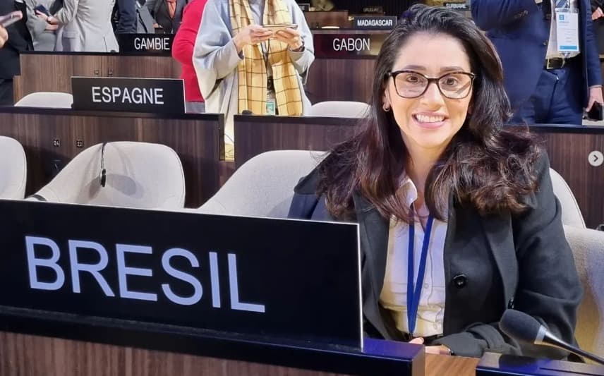 Adriano Taboza, da ABCD, representando o Brasil em congresso internacional; órgão denunciou Gabigol por fraude em exame