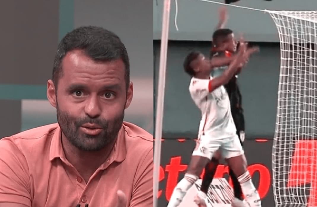 conrado santana avalia falta em bruno henrique flamengo atletico go