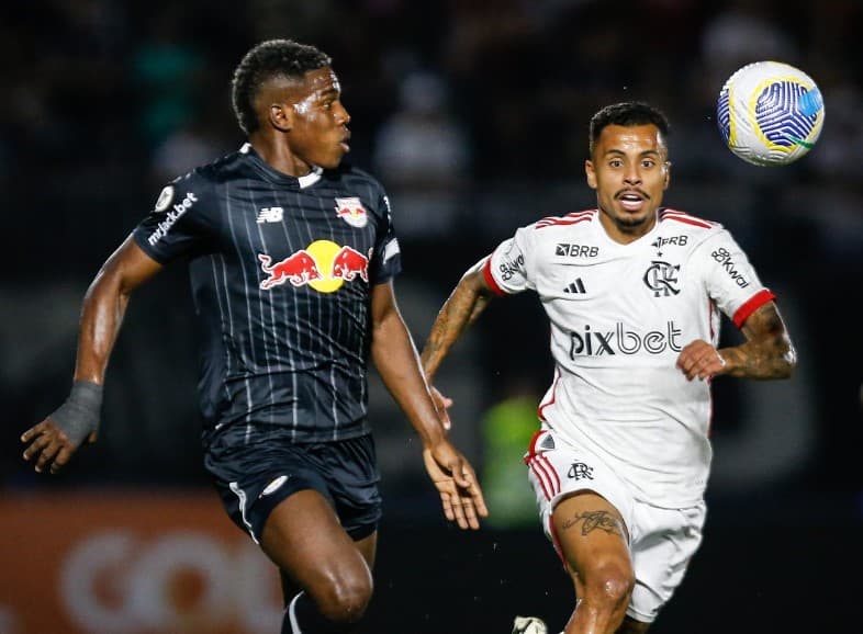 Allan persegue Mosquera no empate entre bragantino e flamengo em 1 a 1