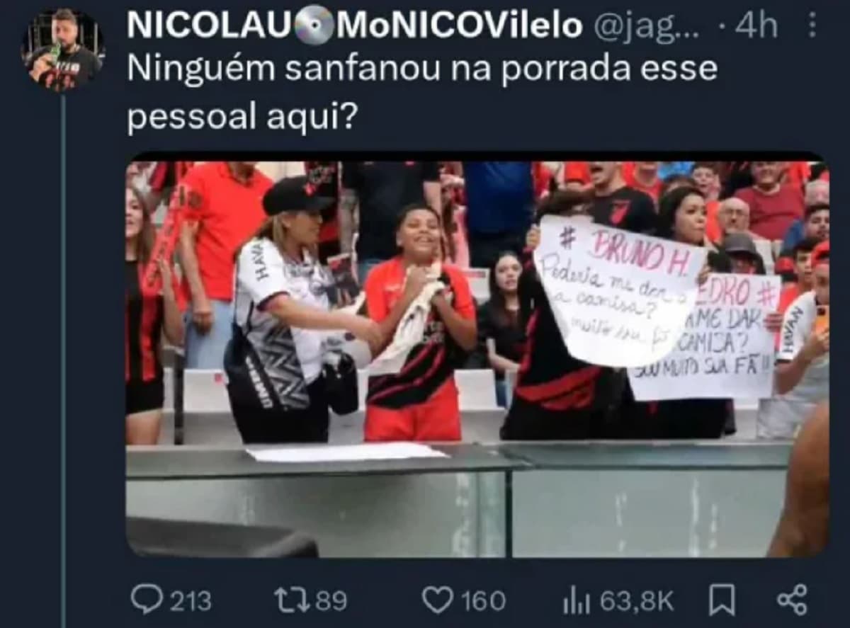 youtuber do athletico destila ofensa em jogo contra o flamengo
