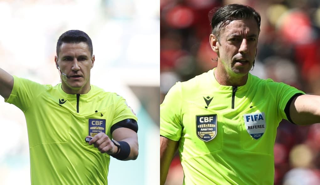 Rafael Klein (esquerda) e Raphael Claus (direita) serão os árbitros das finais da Copa do Brasil entre Flamengo e Atlético-MG