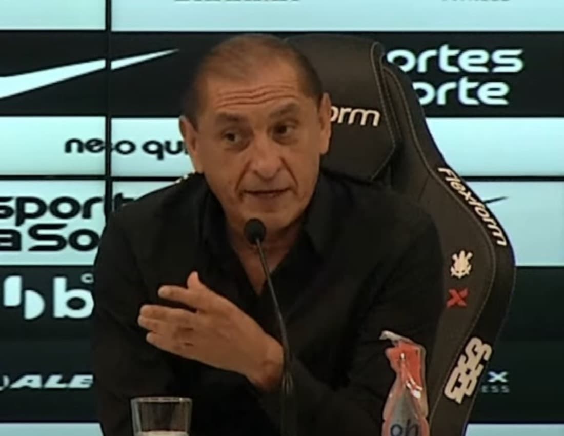 Ramón Díaz na coletiva pós-jogo de Corinthians x Flamengo na Copa do Brasil