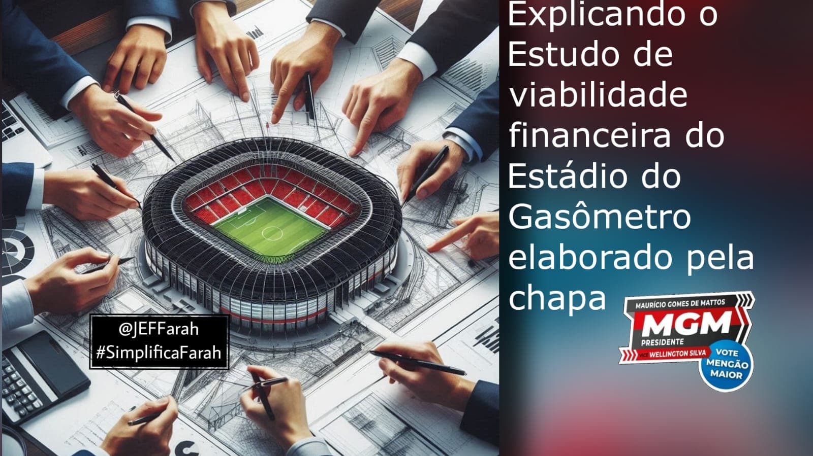 Projeto estádio do Flamengo da chapa Mauricio Gomes de Mattos