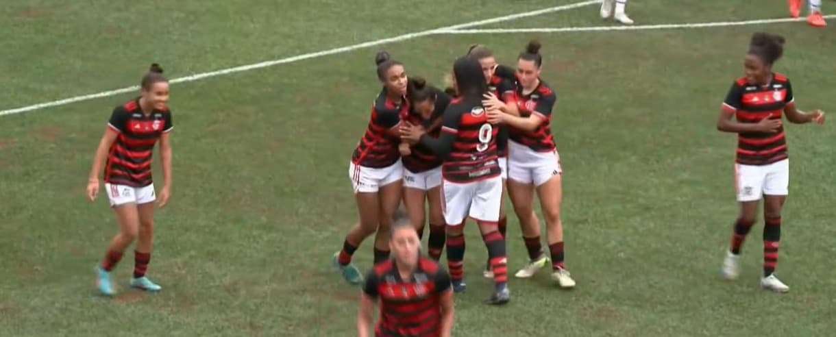Gol de empate do Flamengo a eliminação para a Ferroviaria na Copinha Feminina