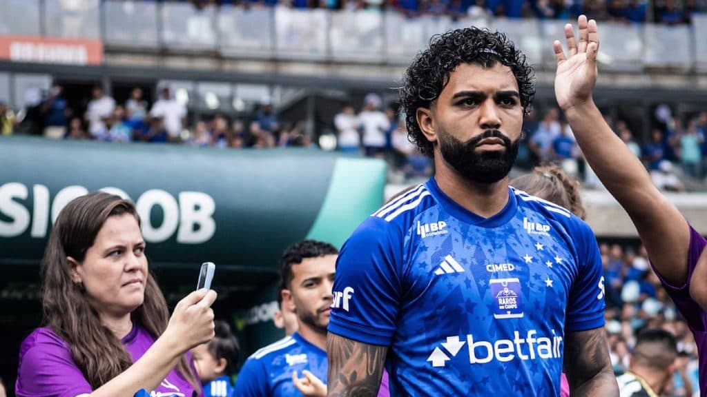 gabigol em jogo do cruzeiro no mineirão