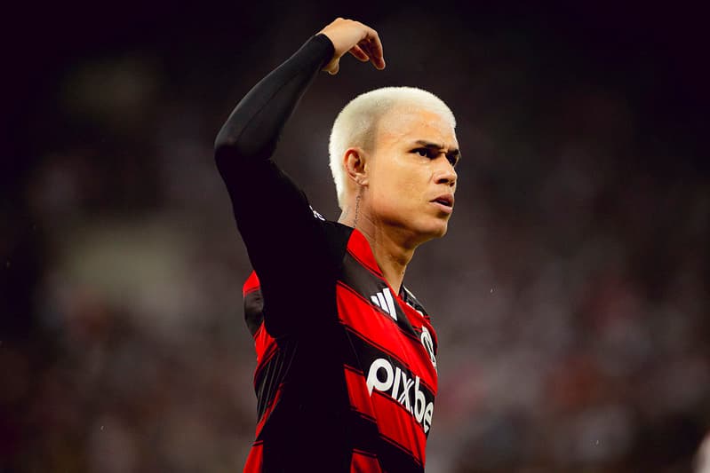 Luiz Araújo, do Flamengo, reclama durante o primeiro jogo da final do campeonato carioca de 2025