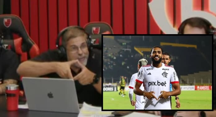 joão guilherme comemora gol juninho flamengo