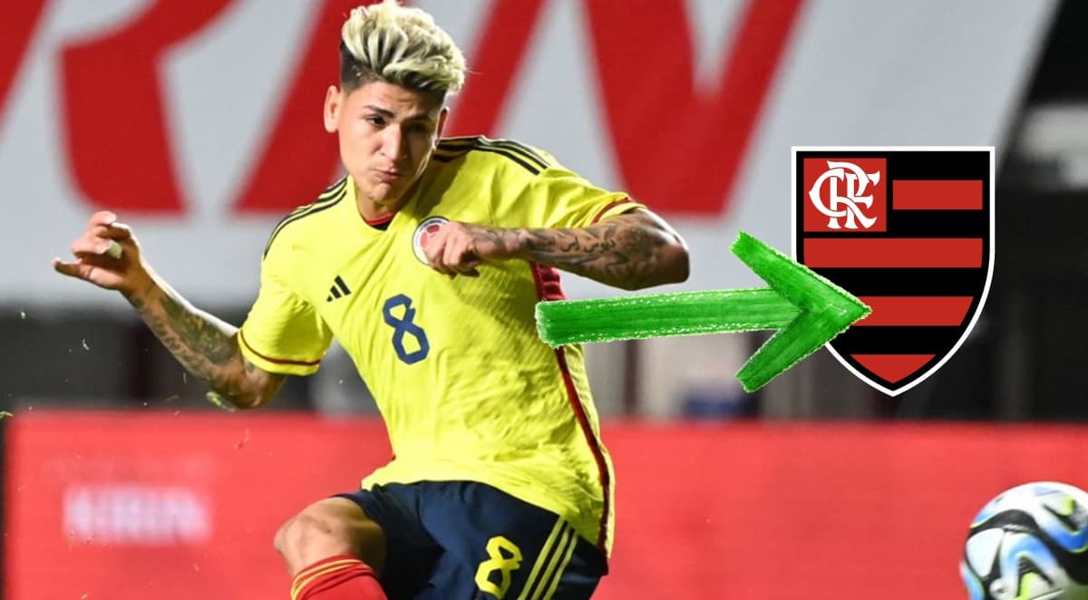 jorge carrascal foco do flamengo em jogo da colombia