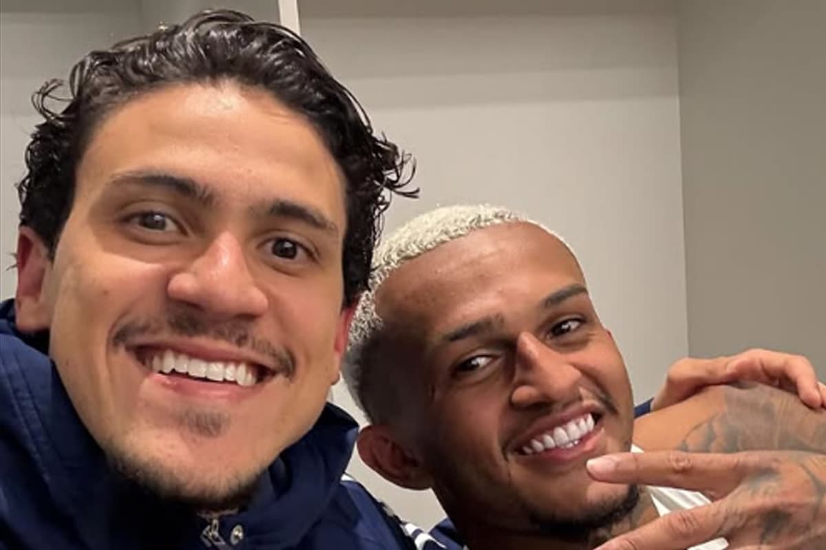 Pedro e Wesley, em story no Instagram