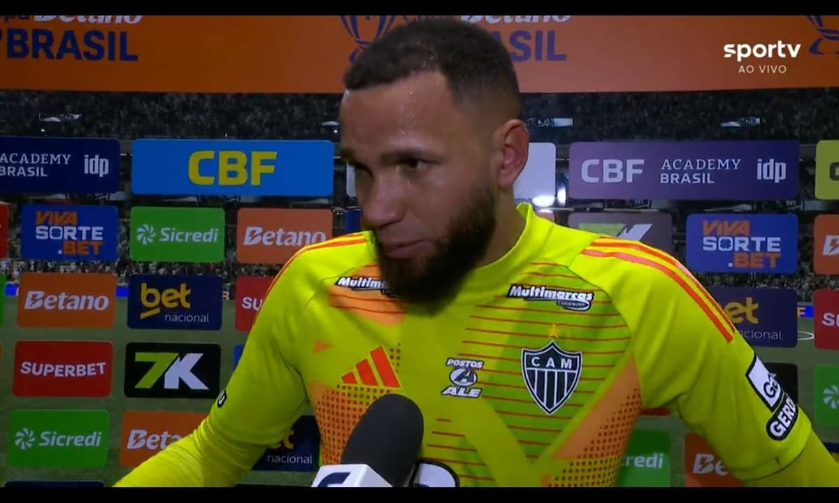 Éverson fala com a imprensa após Atlético-MG x Flamengo
