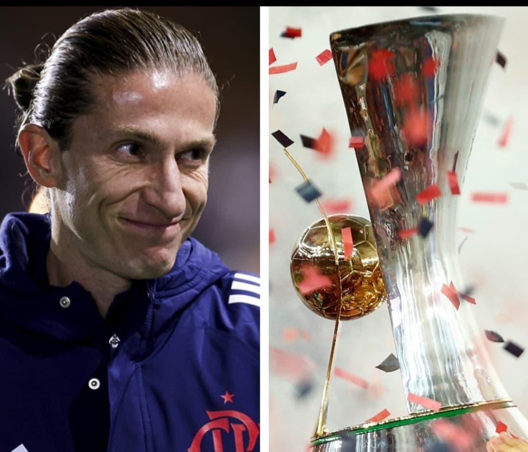 Filipe Luís sorri e taça do Brasileirão