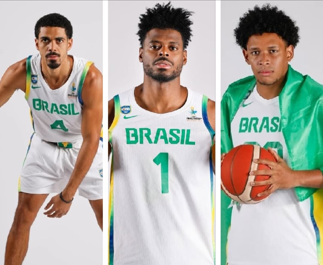 ogadores do FlaBasquete na Seleção Brasileira