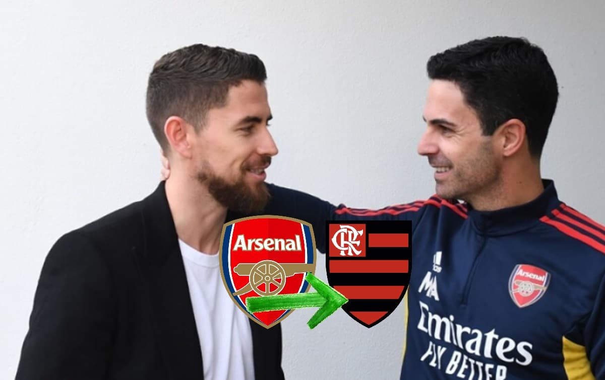 jorginho e arteta no arsenal