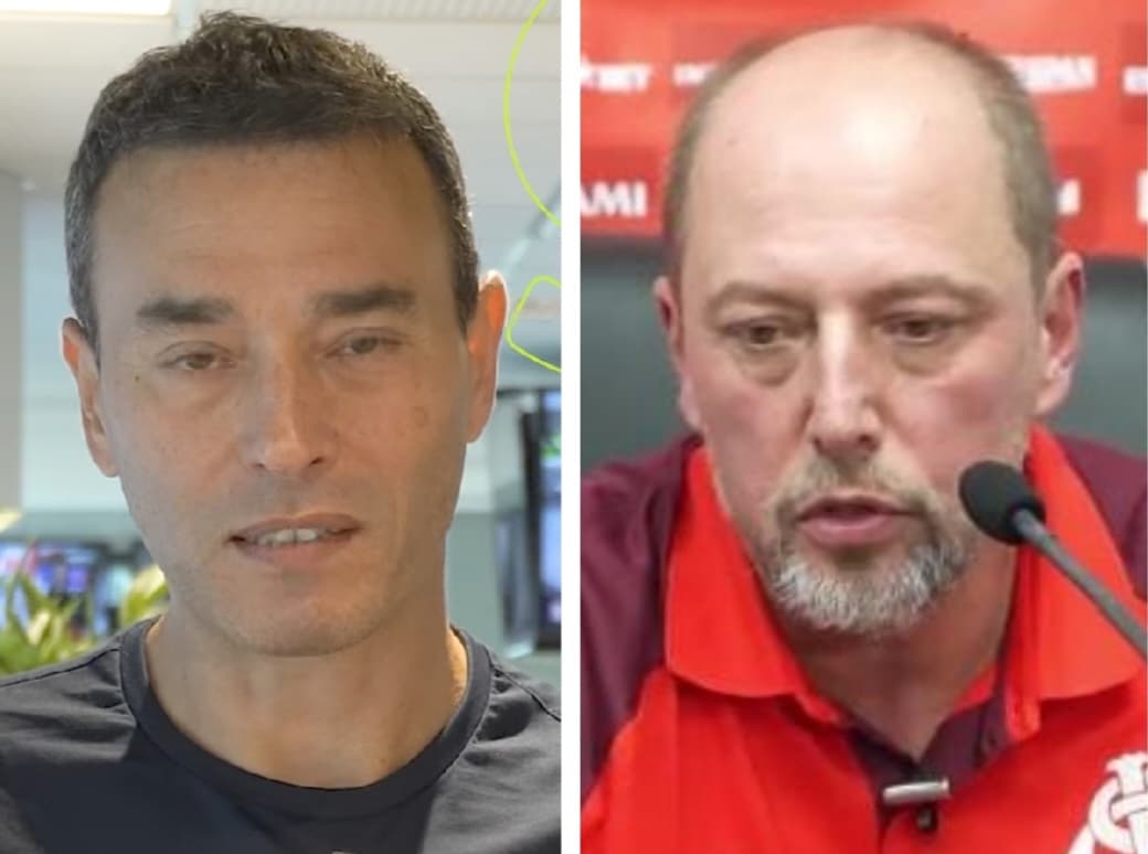 Jornalista André Rizek e presidente do Internacional