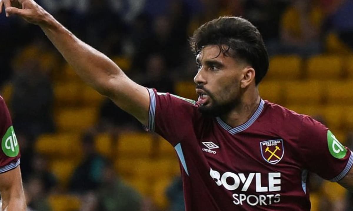 paquetá comemora gol do west ham contra wolves