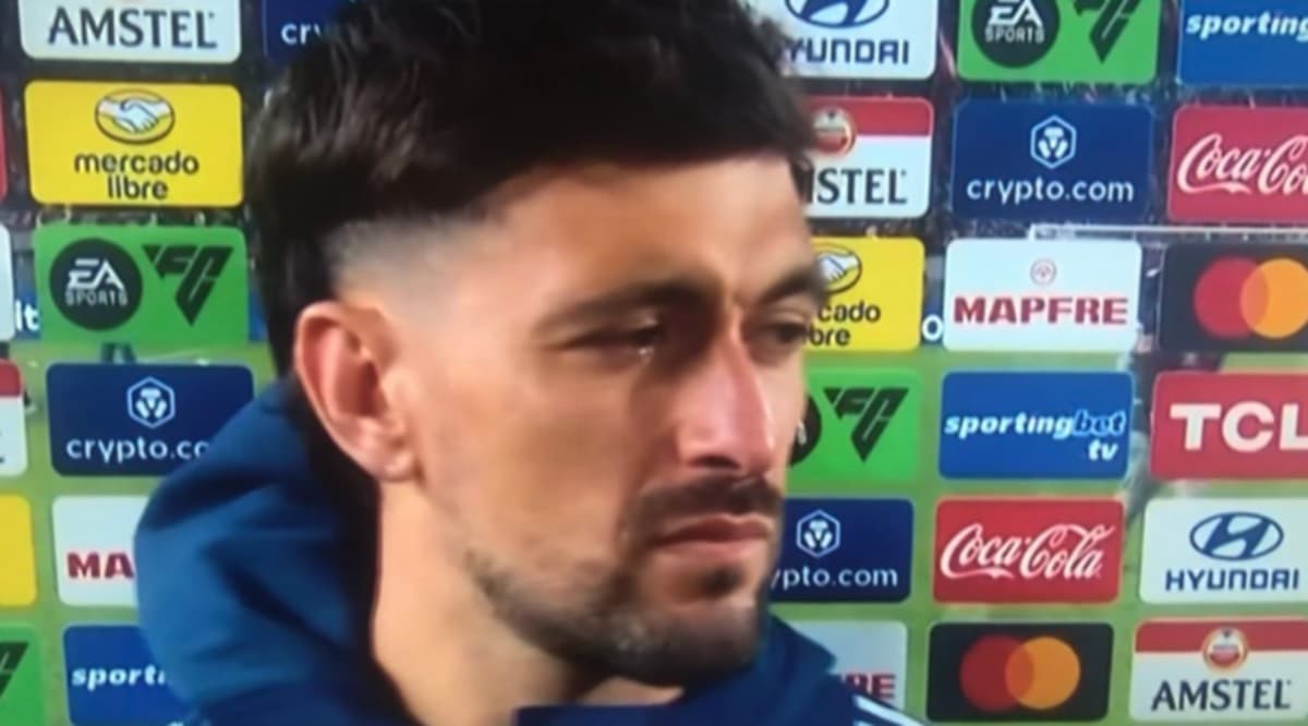 arrascaeta após classificação do flamengo contra estudiantes