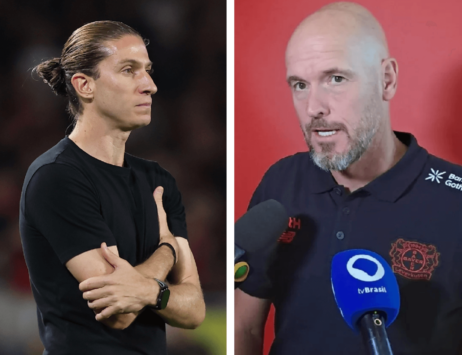 Filipe Luís pelo Flamengo e Ten Hag pelo Bayer Leverkusen