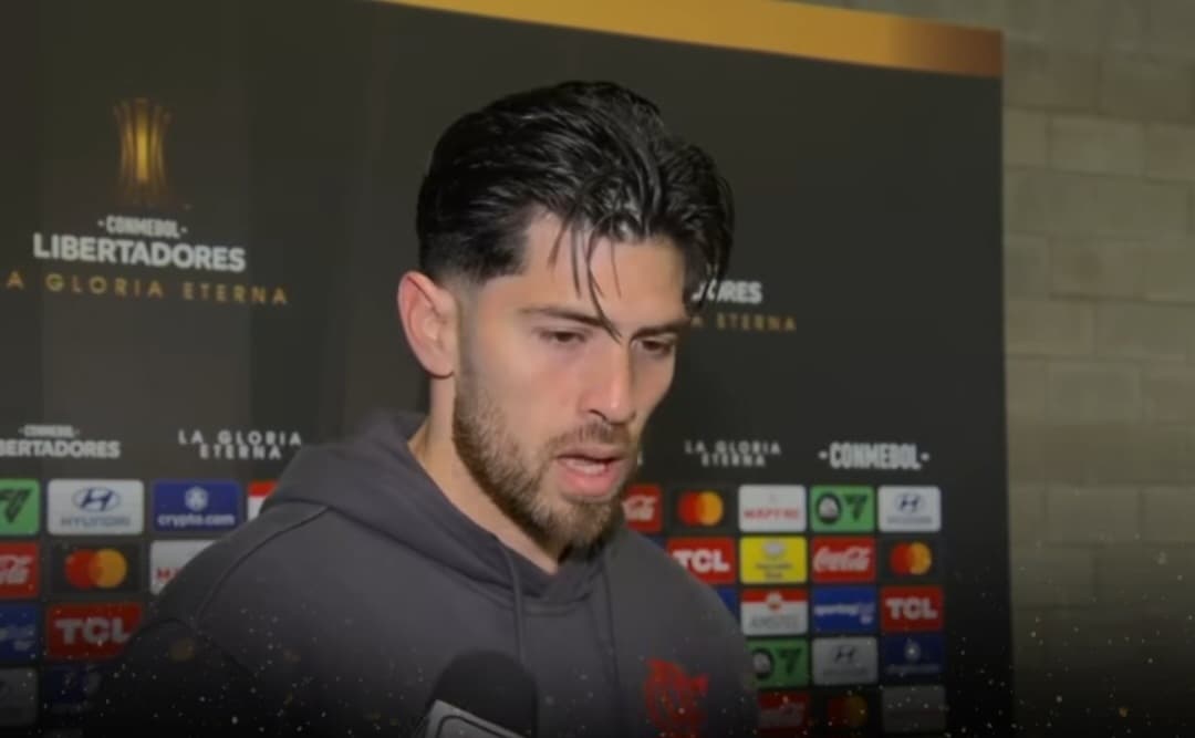 Rossi na zona mista após Estudiantes x Flamengo