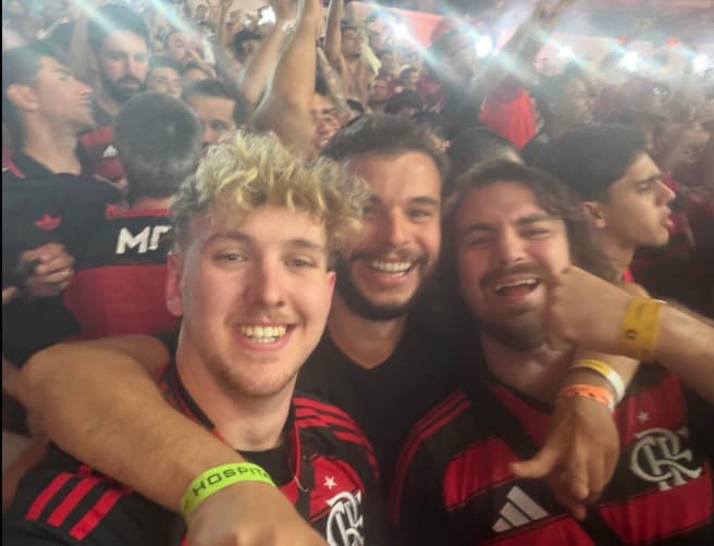 Alemão 'Fiago' no Maracanã em jogo do Flamengo