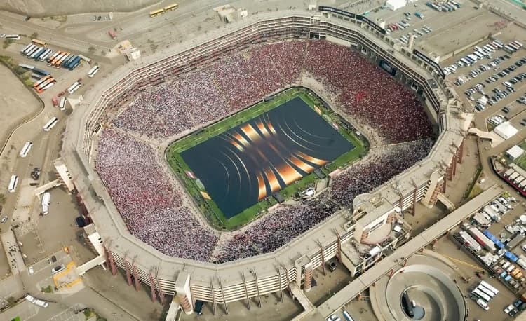 Estádio Monumental de Lima antes da partida entre Flamengo e River Plate pela final da Libertadores de 2019