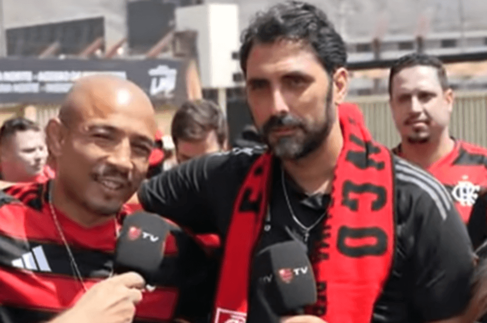 José Aldo ao lado de Athirson antes da final da Libertadores