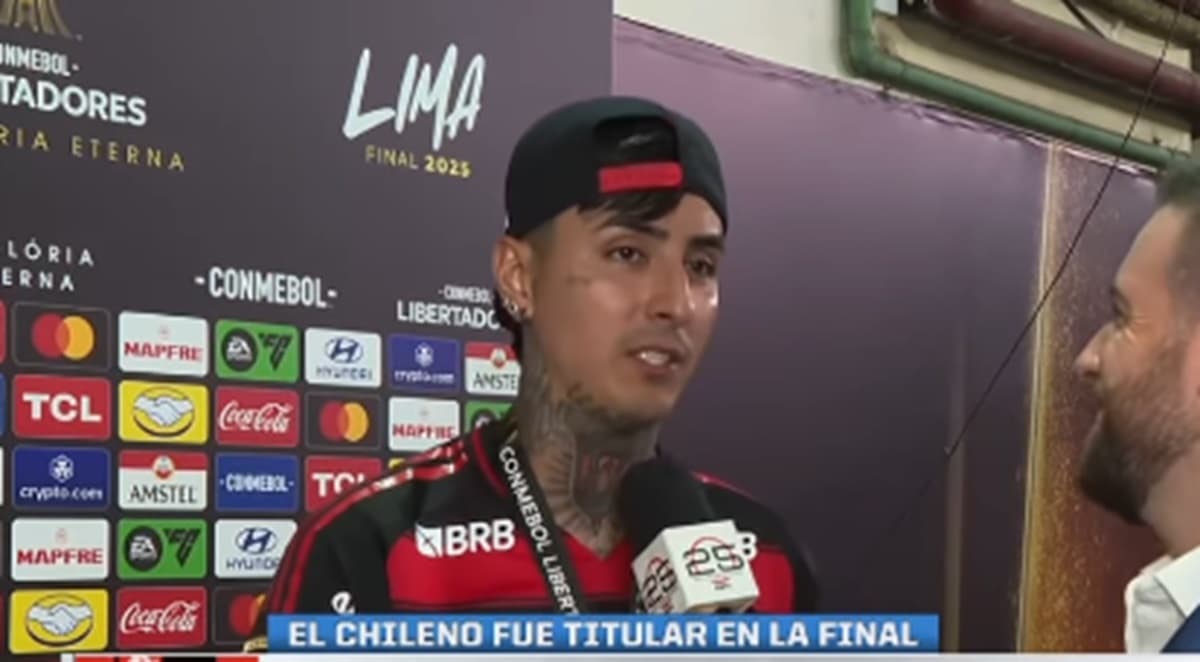 Erick Pulgar em entrevista à ESPN Chile após título do Flamengo