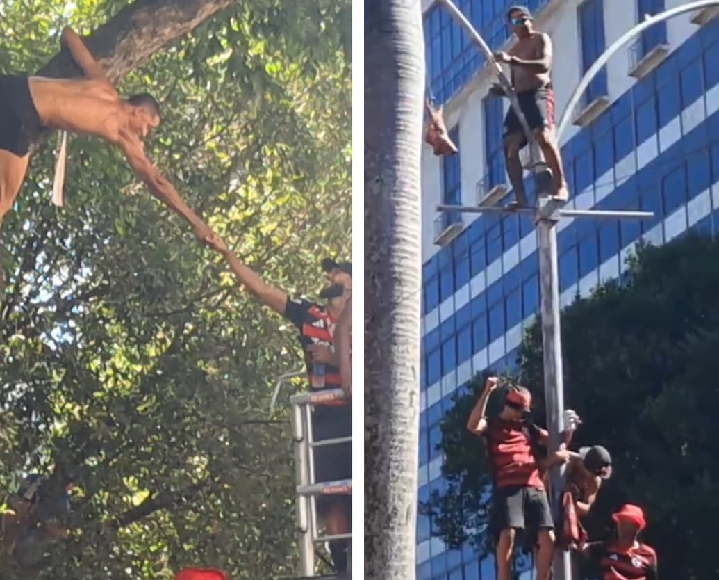 Loucuras da Nação na festa do Tetra da Libertadores do Flamengo