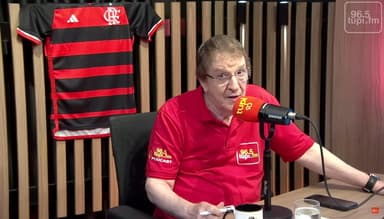 Luiz Penido, narrador da Rádio Tupi, falando sobre Arrascaeta atrás de Zico na história do Flamengo