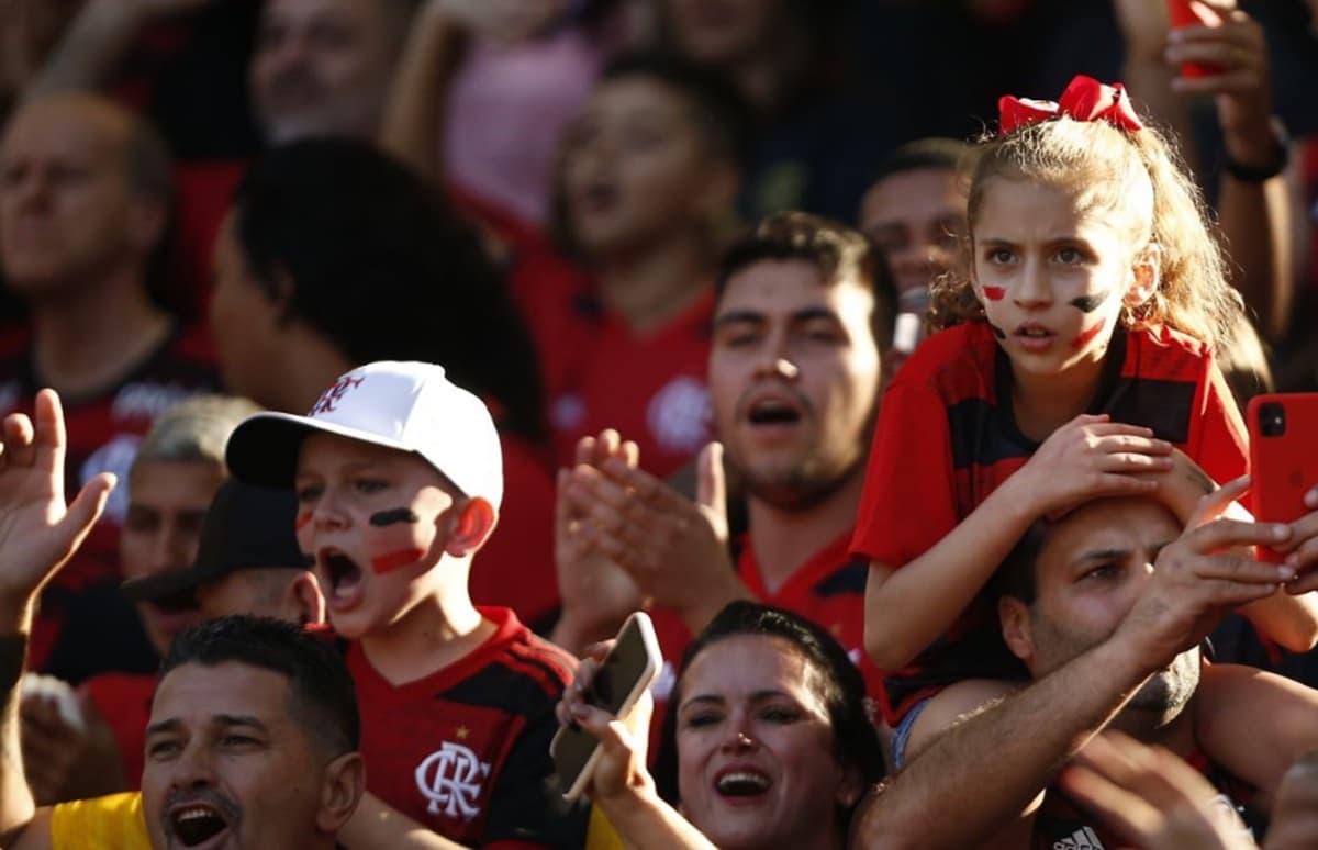 Torcida do Flamengo em jogo no Maracanã